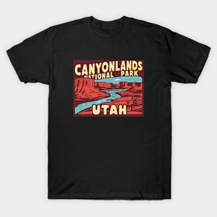 Retro Canyonlands National Park Utah US Vintage Illustration T-Shirt